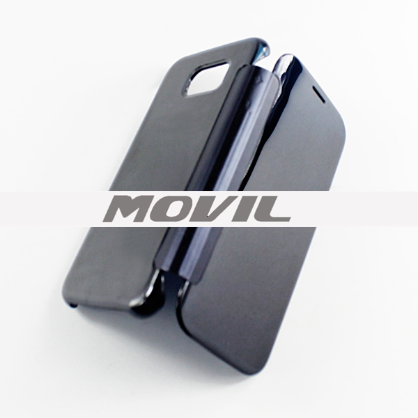 NP-2405 Cuero funda espajo enchapado para Samsung Galaxy S6-2